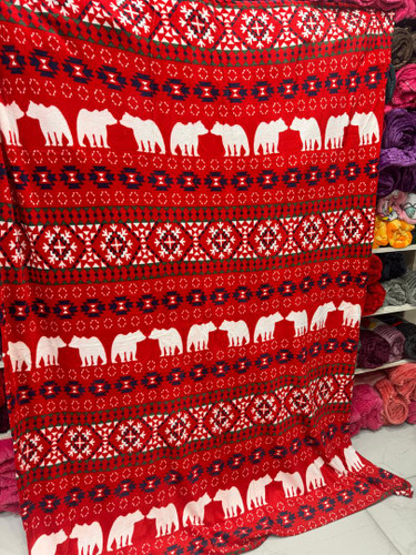 پتو ژله ای یک نفره طرح ماه خرسی