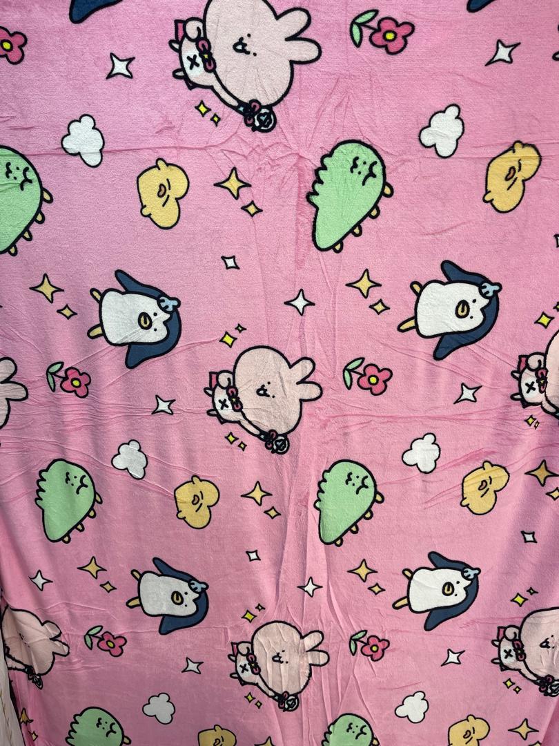 پتو ژله ای یک نفره طرح دار عروسکی