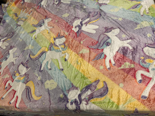 پتو شب نما یک نفره طرح اسب تک شاخ 🦄