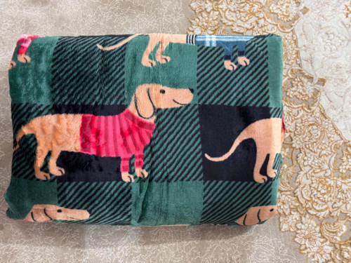 پتو ژله ای یک نفره گرم بالا طرح سگ