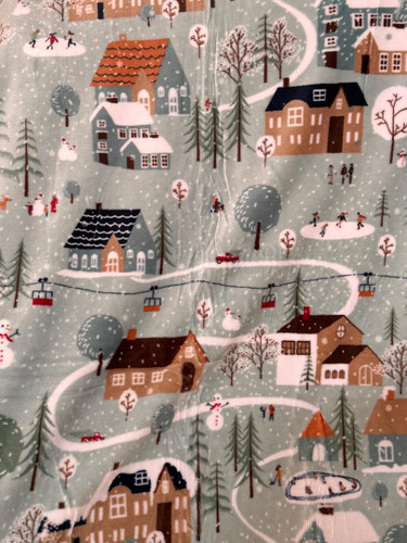 پتو ژله ای یک نفره گرم بالا طرح خانه برفی