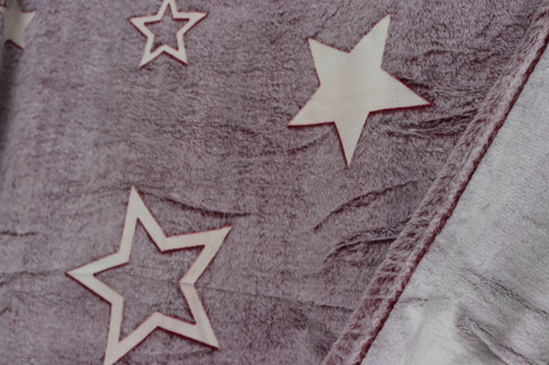 پتو شب نما یک نفره طرح ستاره زرشکی💫