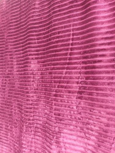 پتو مسافرتی یک نفره تراکم بالا کرکره ای بادمجانی