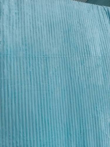 پتو مسافرتی یک نفره تراکم بالا کرکره ای آبی آسمونی