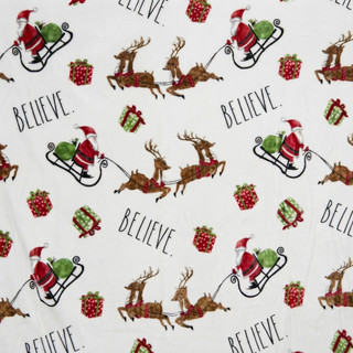 پتو مسافرتی یک نفره تراکم بالا کریسمس و سانتا🎄🎅