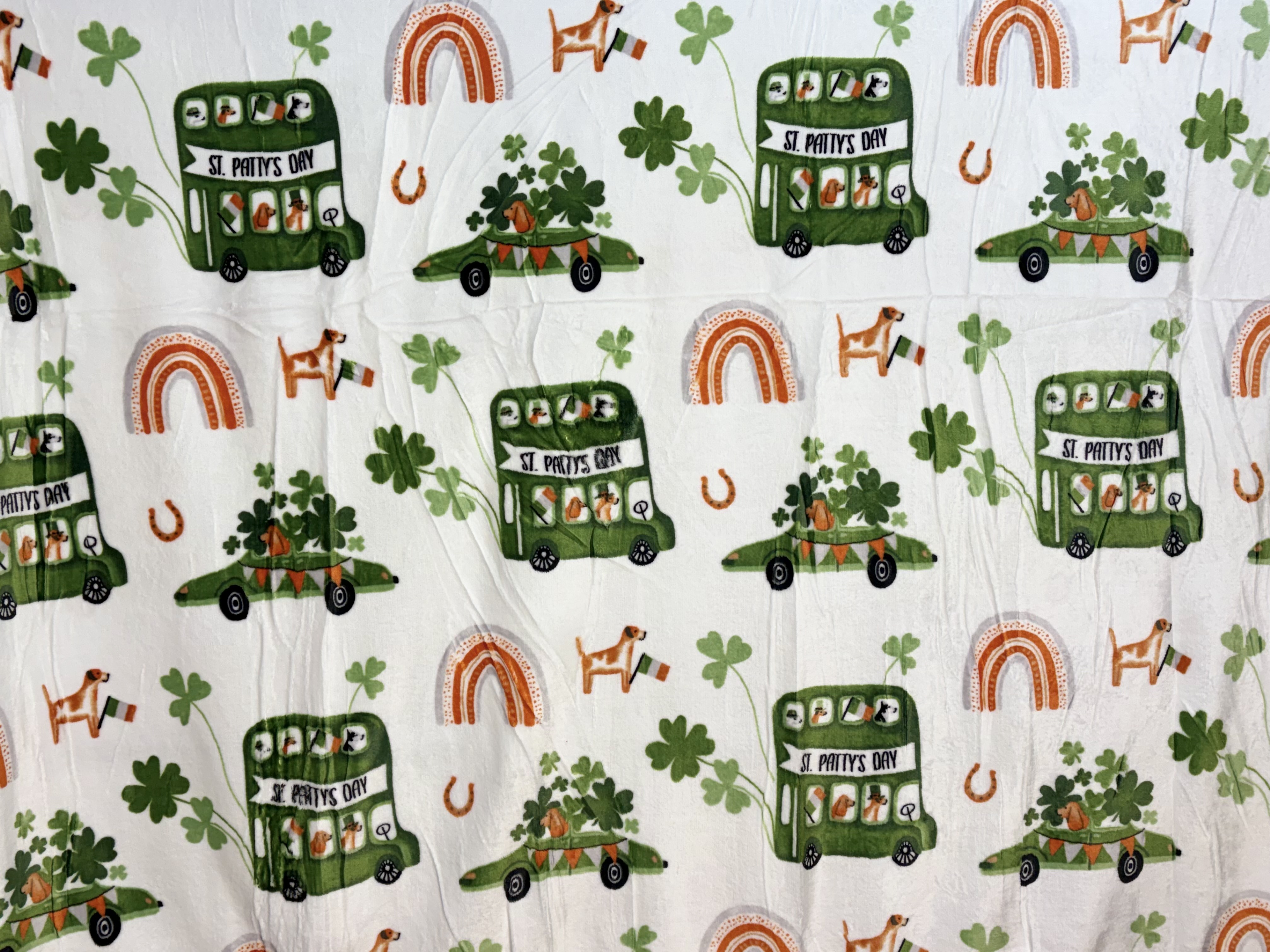 پتو مسافرتی یک نفره طرح St.Patty’s Day