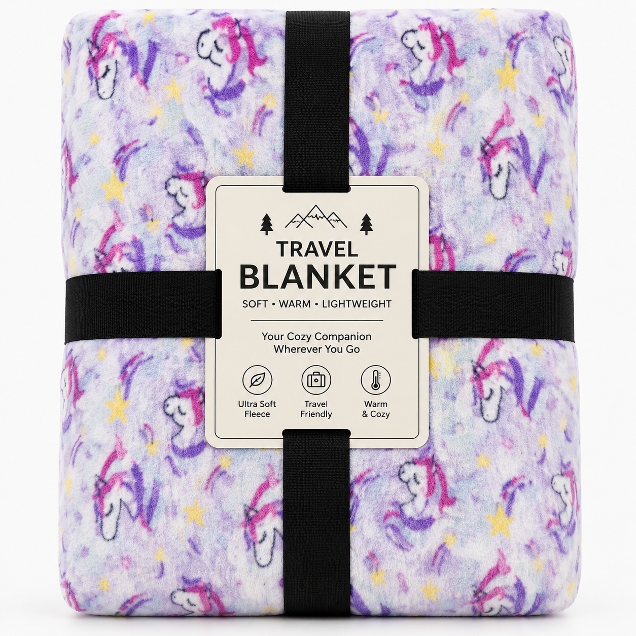 پتو مسافرتی دو نفره طرح پونی 🦄